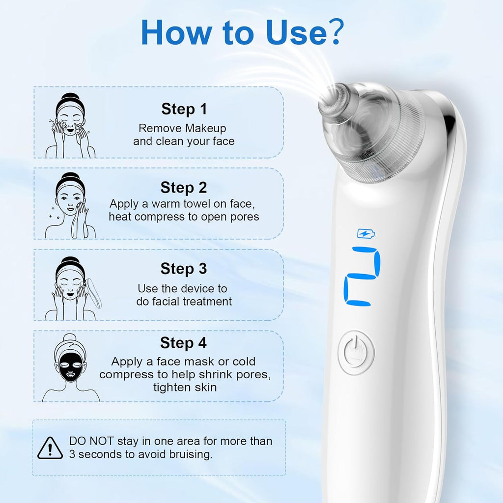 Skinova™ Professional Blackhead Remover & Pore Vacuum Cleaner for Clear, Smooth Skin